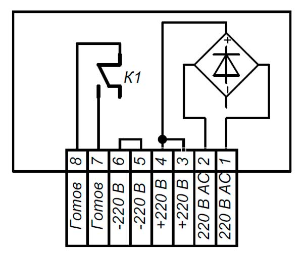 Схема подключения преобразователя БЖ600М.220AC.220