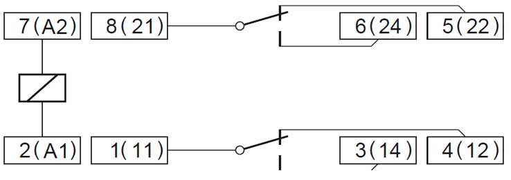 Схема подключения розетки Releco S2-S